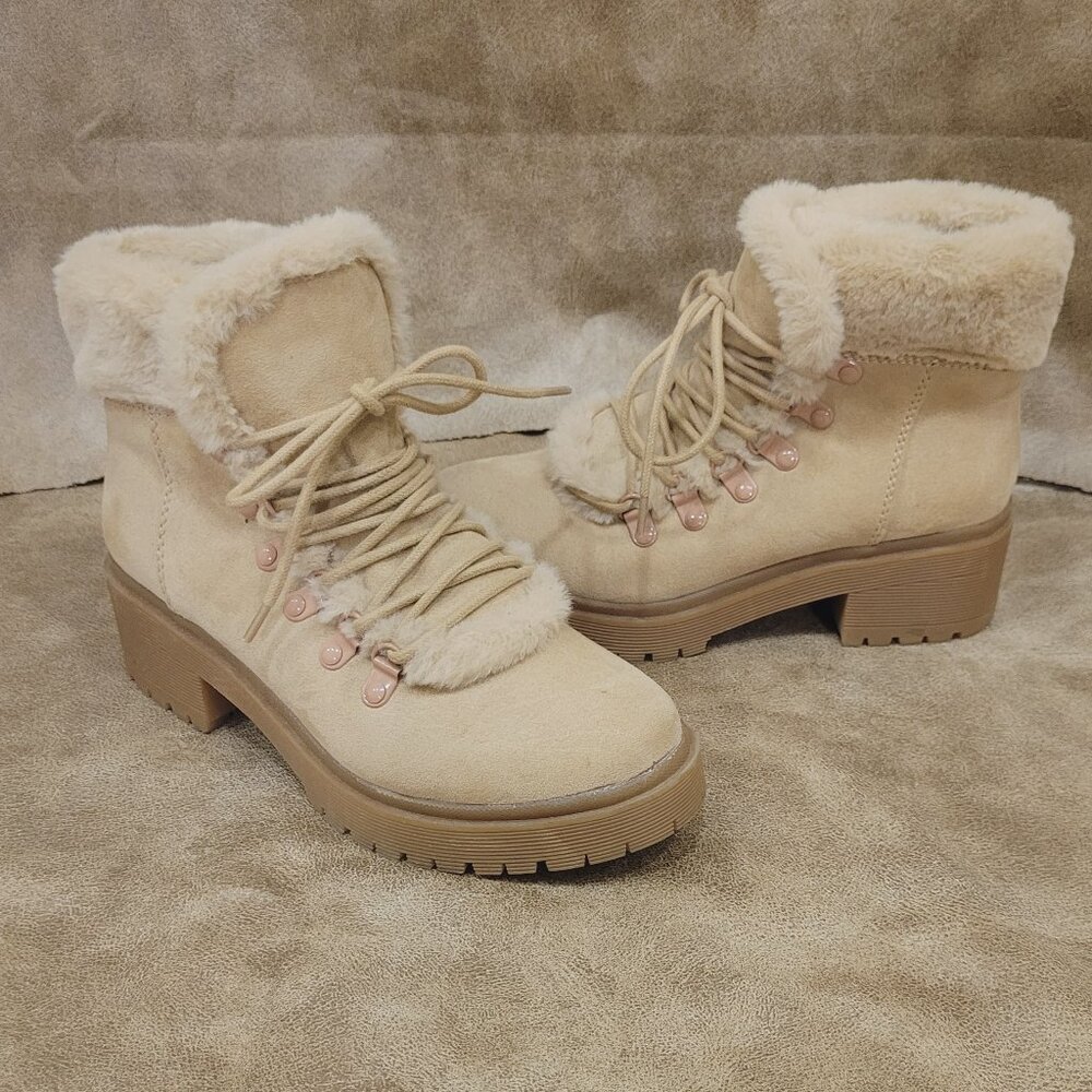 Fur Combat Boots
